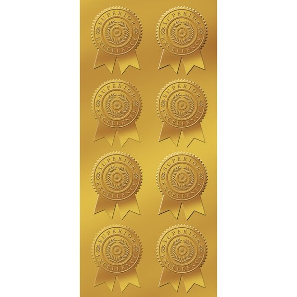 Certificate Seal Embossed Gold Foi, PK48