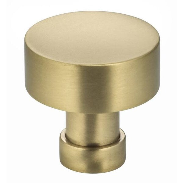 Diameter Round Cabinet Knob Satin Brass 1-1/4