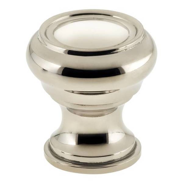 Traditional Cabinet Knob Bright Nickel 1-1/2