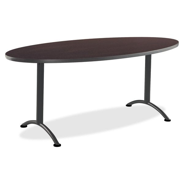 Oval ARCÃ¢âÂ¢ Table, Walnut /Gray Leg - 36