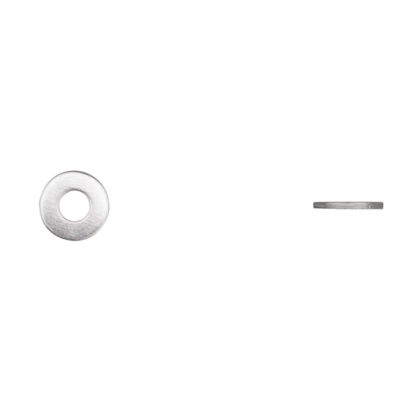 Flat Washer, Fits Bolt Size #12 Bright Zinc Plated Finish