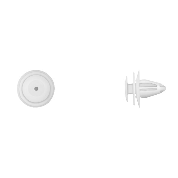 Wht Trim Panel Retainers 8mm Hole Size 14mm Stem L PK15