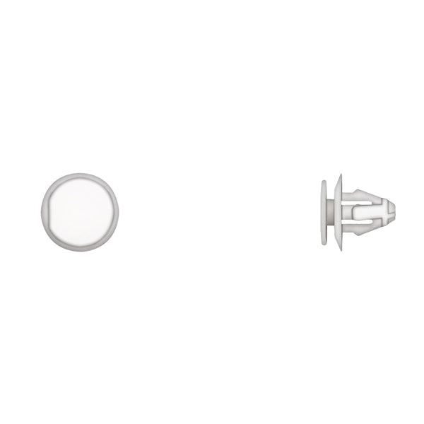 Wht Nyln Trim Panel Ret 8.5mm Hole Size 11mm Stem L PK25