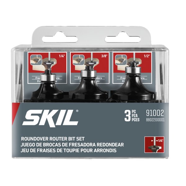 Carbide Roundover Set 91002 3pc
