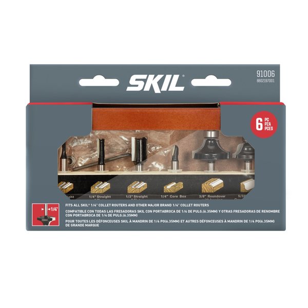 Router Bit Set w/ Instructions 91006 6pc