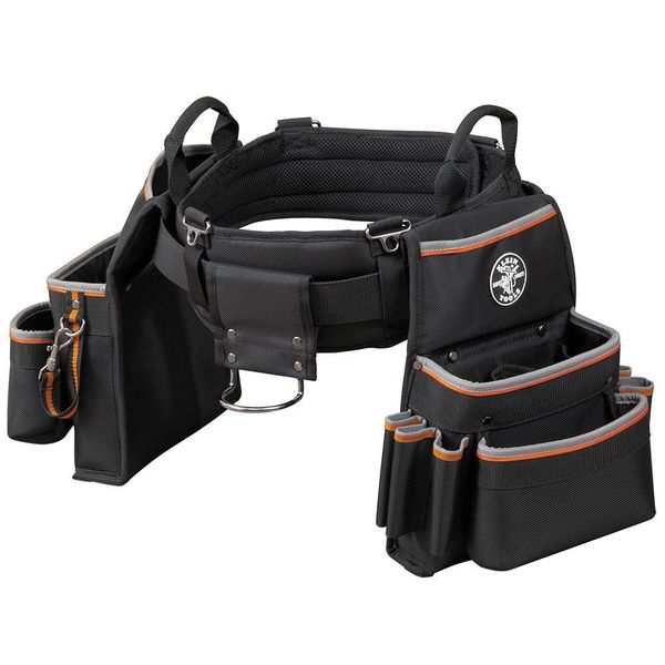 Black Ballistic Nylon Tool Belt, 26 Pockets