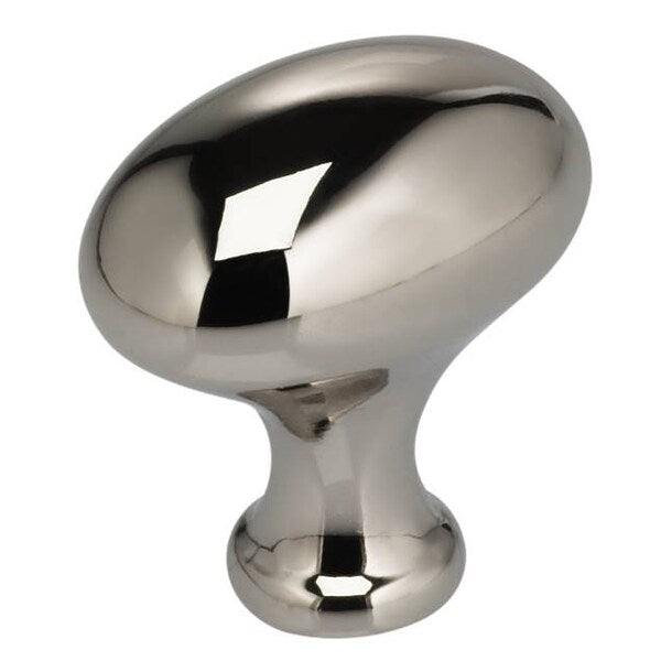 Egg Cabinet Knob Bright Nickel 1-3/16