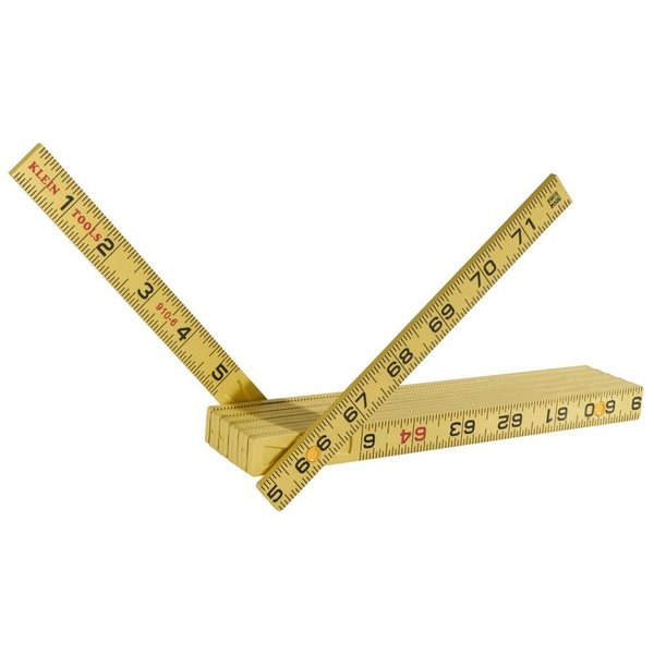 Fiberglass Folding Rule, Inside Reading