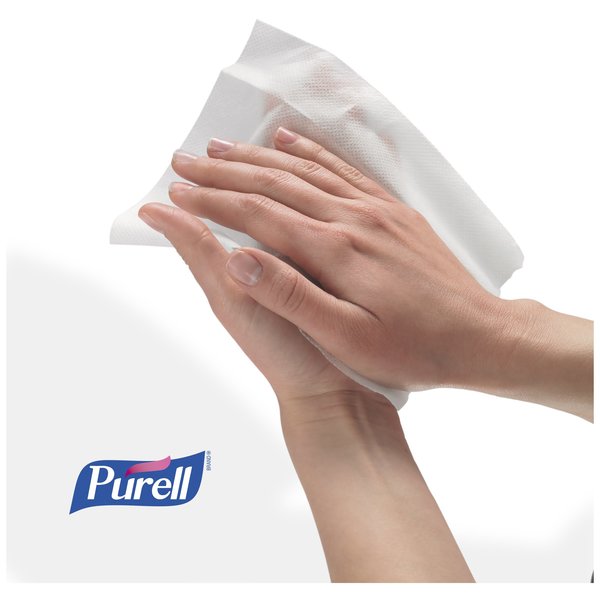 Hand Sanitizer Wipes, White, Canister, Non Linting Textured, 270 Wipes, 6 in x 6-3/4 in, Citrus