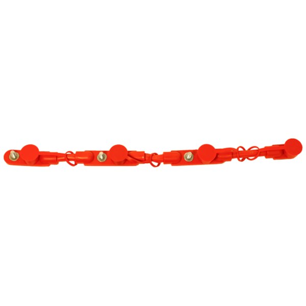 Overmolded Harness, 4 Battery, Red
