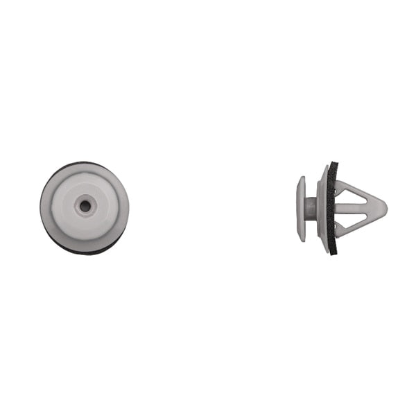 Gray Nyln Mldg Retainers 10mm Hole Size 13mm Stem L PK15