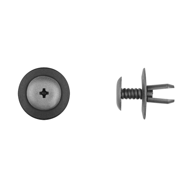 Blk Nyln Push Type Ret 9mm Sq Hole 13mm Stem L PK25