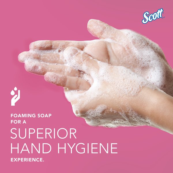 Foam Hand Soap, 1.0 L Hand Soap Refills for compatible Scott Essential Manual Dispensers (6 Bottles)