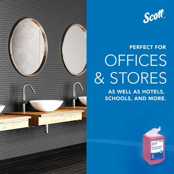 Foam Hand Soap, 1.0 L Hand Soap Refills for compatible Scott Essential Manual Dispensers (6 Bottles)