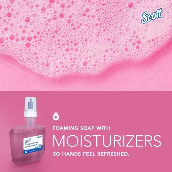 Foam Hand Soap, 1.2 L Hand Soap Refills for KCP ICON & Scott Pro Automatic Dispensers (2 Bottles)