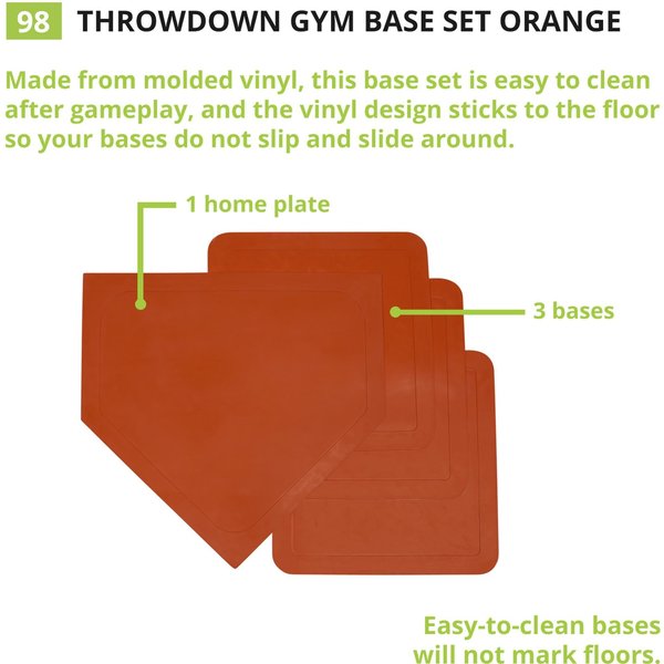 Base Set, 4 lb., Rubber, PK4