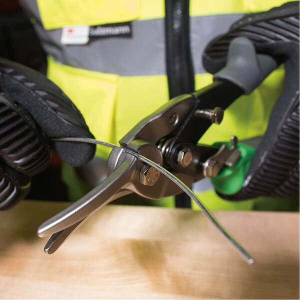 Aviation Snips, Wire Cutter, Right, 10.063''