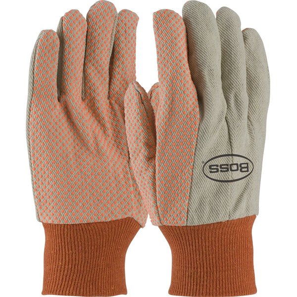 Canvas Dotted Palm Glove, 10 Oz, PK12