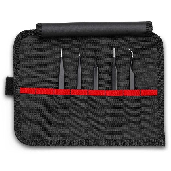 Tweezers Set, 5 pc Stainless Steel Tweez