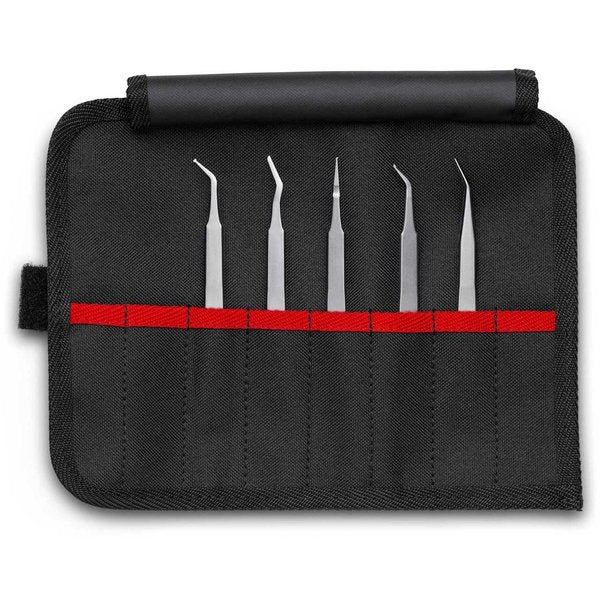 Tweezers Set, 5 pc Stainless Steel Tweez