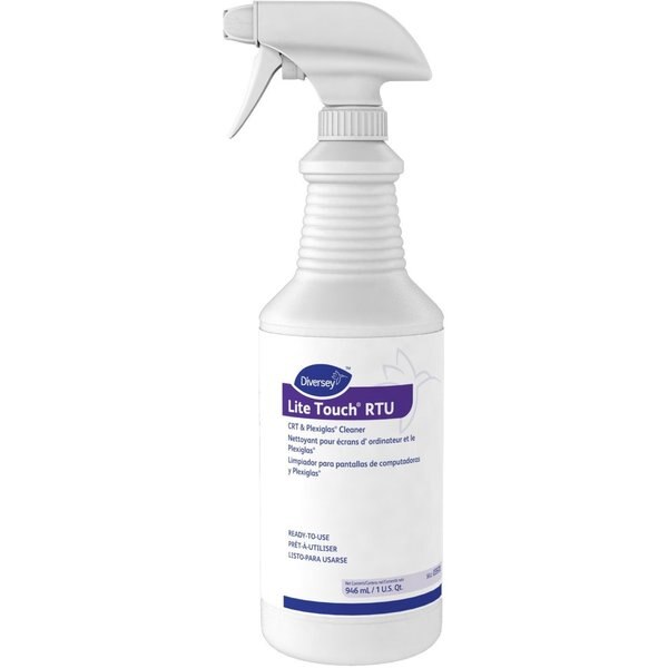 Liquid Plastic Window and CRT Cleaner, Purple, Surfactant, Spray Bottle