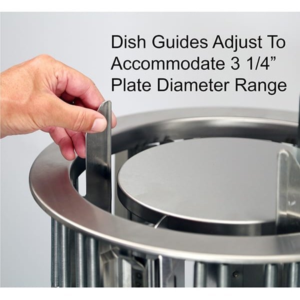 Adjust-A-Fit Heated Drop-In Plate Dispenser - 6-1/2