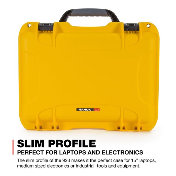 Case with Foam (TSA Latches), Yellow