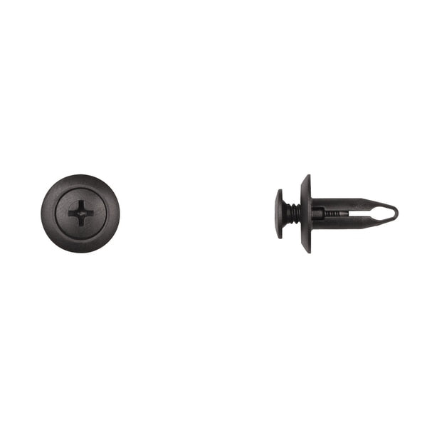 Blk Nyln Phllp Screw Ret 1/4