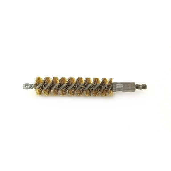 92B500 Tube Brush With 8-32 Thread Shank, .500 Diameter, Brass Filament