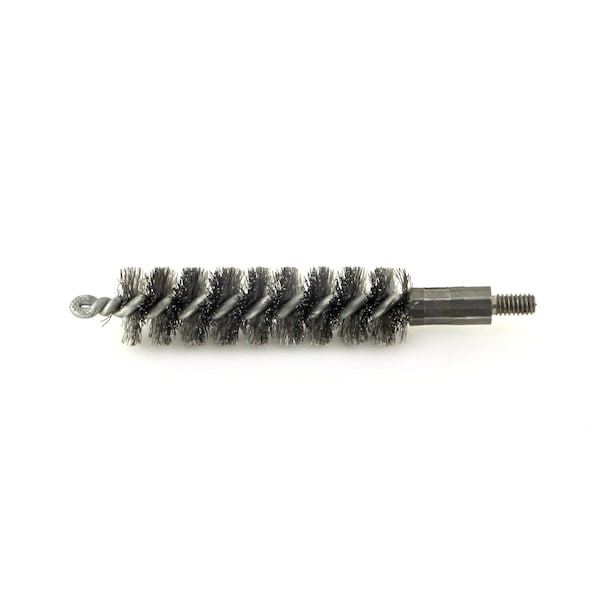 92C437 Tube Brush With 8-32 Thread Shank, .437 Diameter, Carbon Steel Fill
