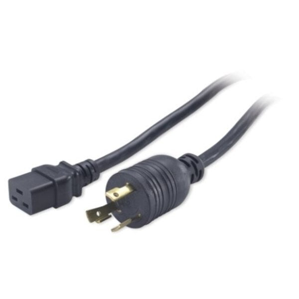 Power Cord, L6-30P, SJT, 8 ft., Blk, 24A, 12/3