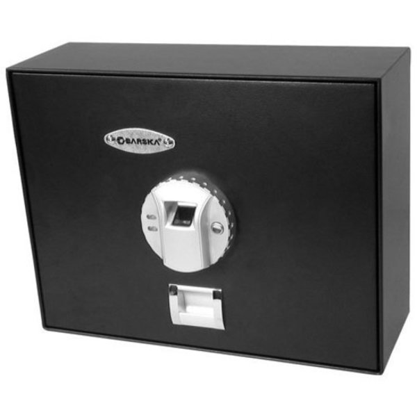 Security Safe, 0.23 cu ft, 21 lb, Biometric Lock