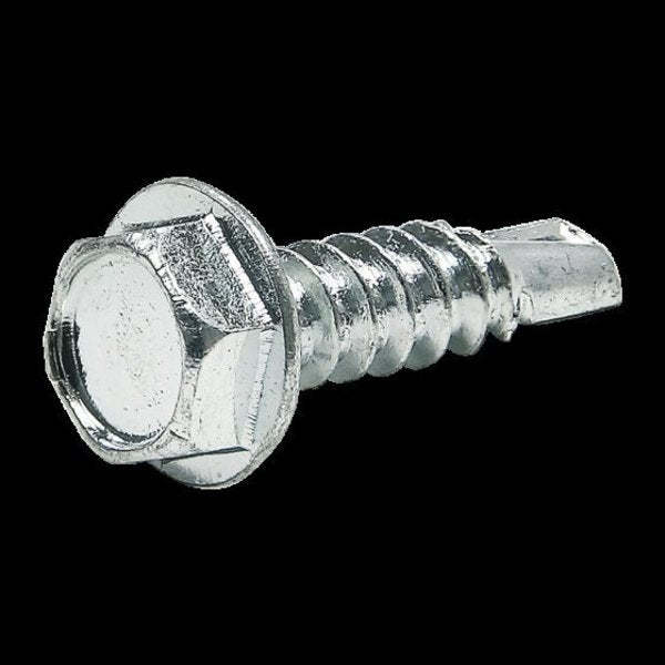Self-Drilling Screw, #8-18 x .675 in, Zinc Plated Steel