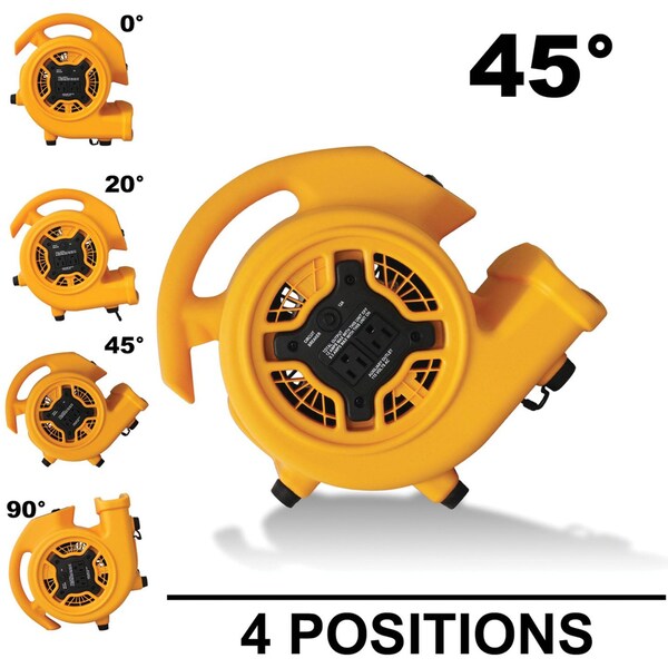 Speed-dry surfaces and tight spaces with powerful, focused air from the commercial-grade P-130A centrifugal air mover! Portable and energy-efficient.