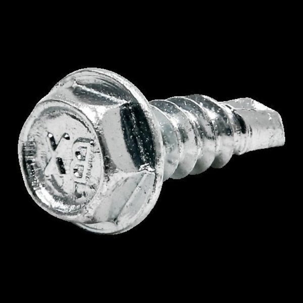 Self-Drilling Screw, #8-18 x 1/2 in, Zinc Plated Steel