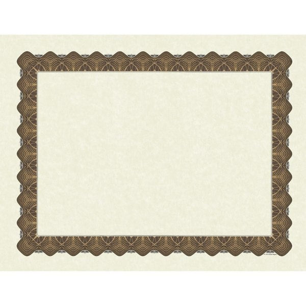 Certificate Gold Metallic Border, PK25