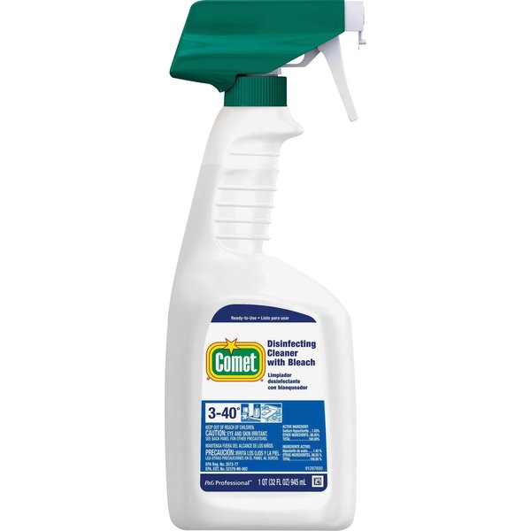 Cleaner and Disinfectant, 32 oz. Trigger Spray Bottle, Unscented, 8 PK