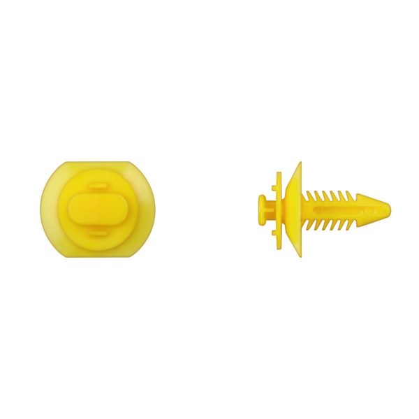 Ylw Nyln Door Panel Ret 6.5mm Hole 6.3mmx11.7mm Hd Dia PK25