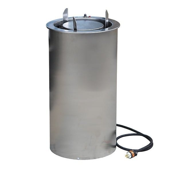 Adjust-A-Fit Heated Drop-In Plate Dispenser - 6-1/2