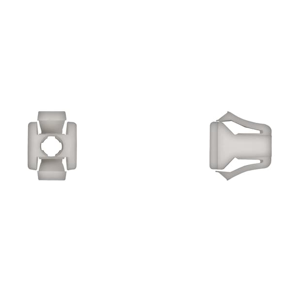 Wht Nyln HeadLght Adj Nuts 1/4-28 Screw Size PK50