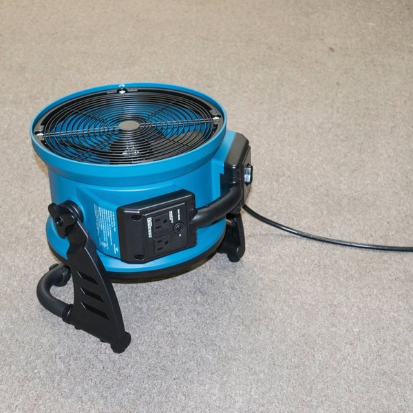 High Temp Axial Air Mover, Power Outlets, 115, 1720 cfm, 19.2 W.