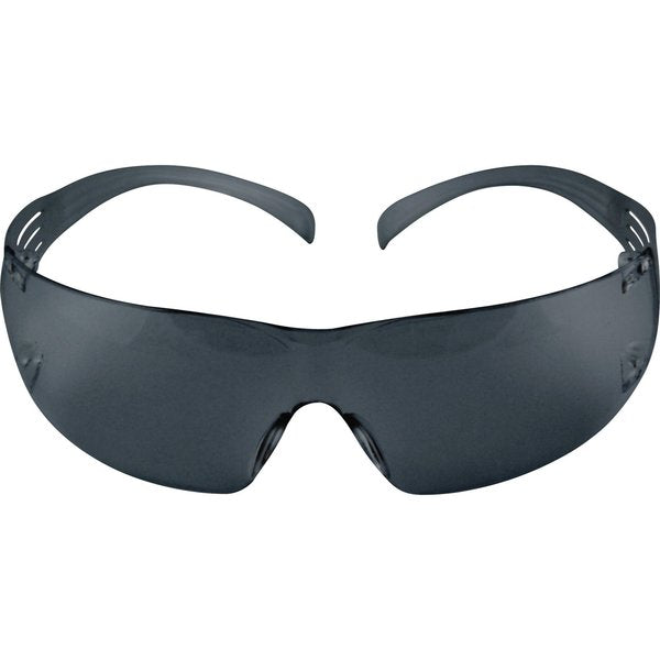 Safety Glasses, Wraparound Gray Polycarbonate Lens, Anti-Fog