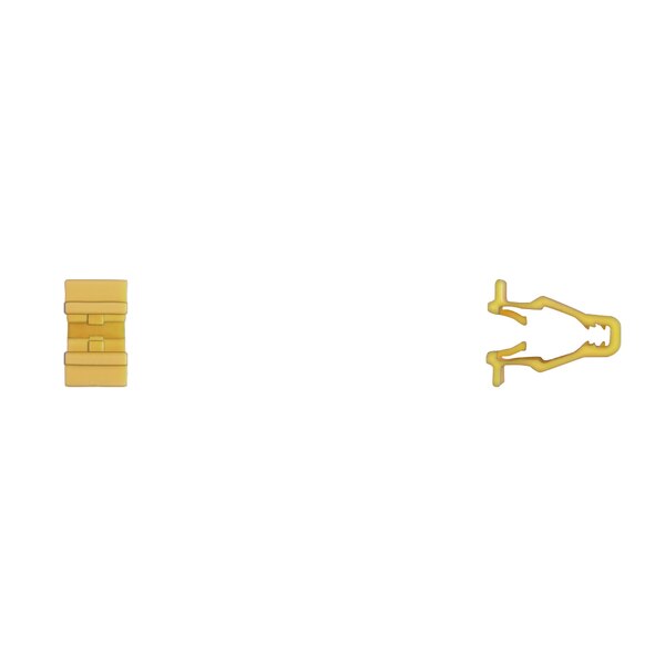 Ylw Nyln Exterior Trim Ret 17.5mm OA Height 14mm W PK25