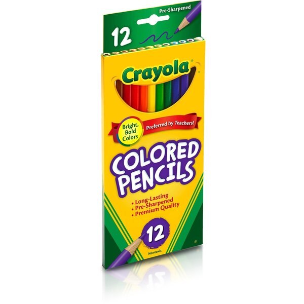Pencil, Colored, 12/Set, PK12