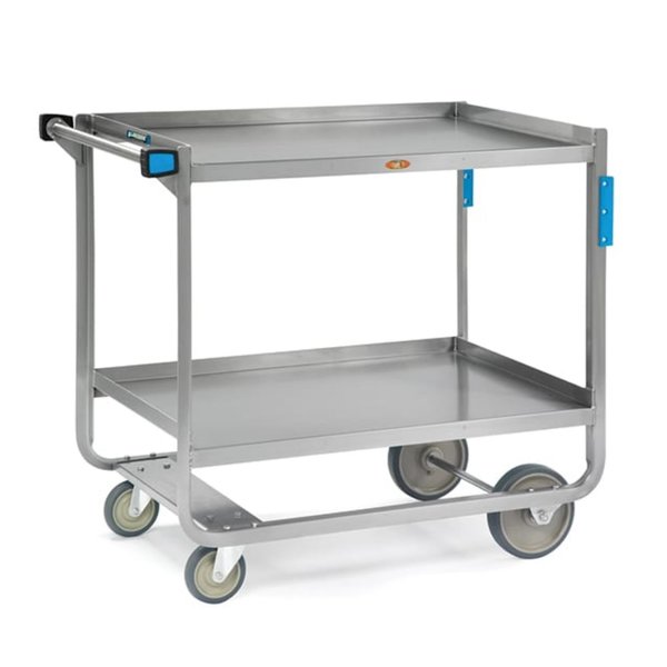 Stainless Steel Utility Cart; 1,000 Lb Capacity, 2 Shelf, 18