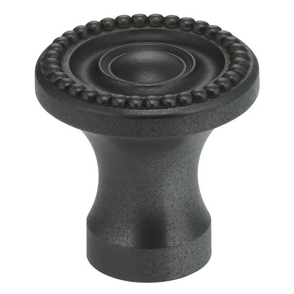 Beaded Cabinet Knob Oil Rubbed Bronze 1-1/4