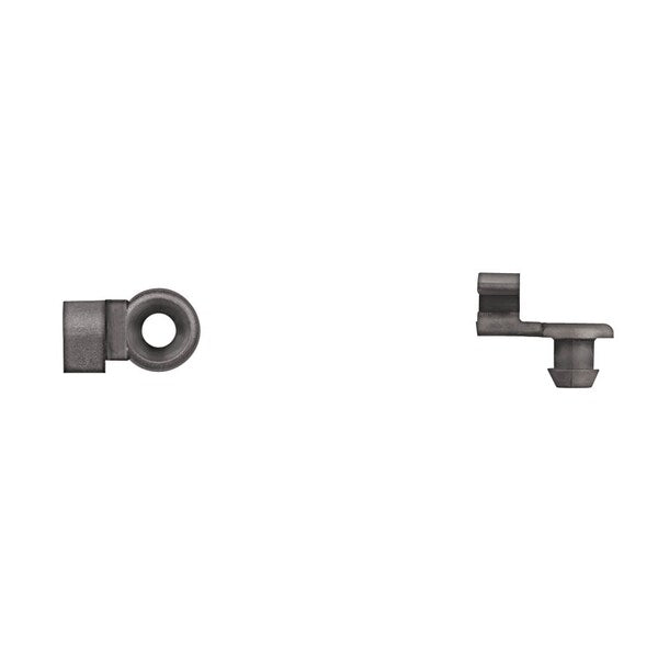 Blk Nyln Door Rod Clips 5/32