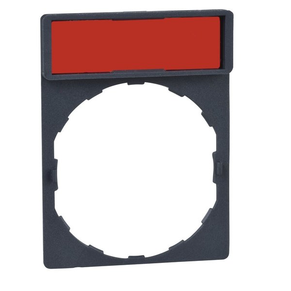 Legend holder 24 x 48 mm for legend 8 x