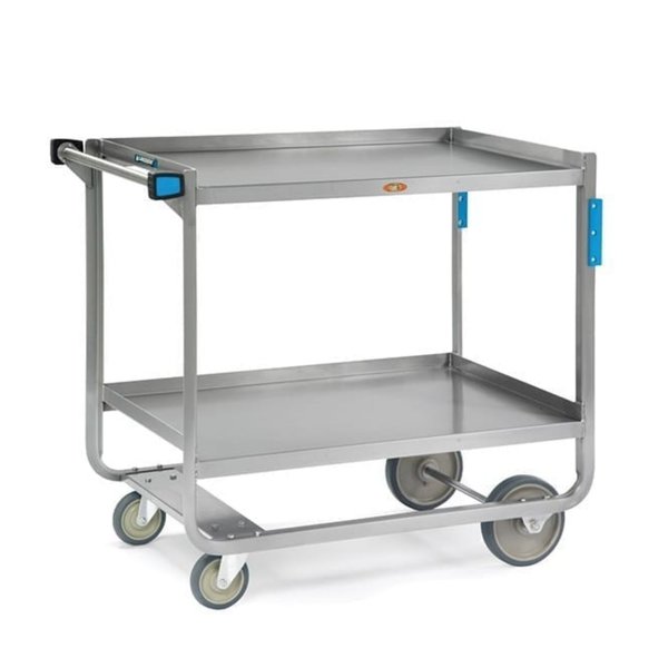 Stainless Steel 2 Shelf Cart, 1,000 lb Capacity, 21