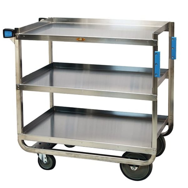 Stainless Steel 3 Shelf Cart, 1,000 lb Capacity, 21